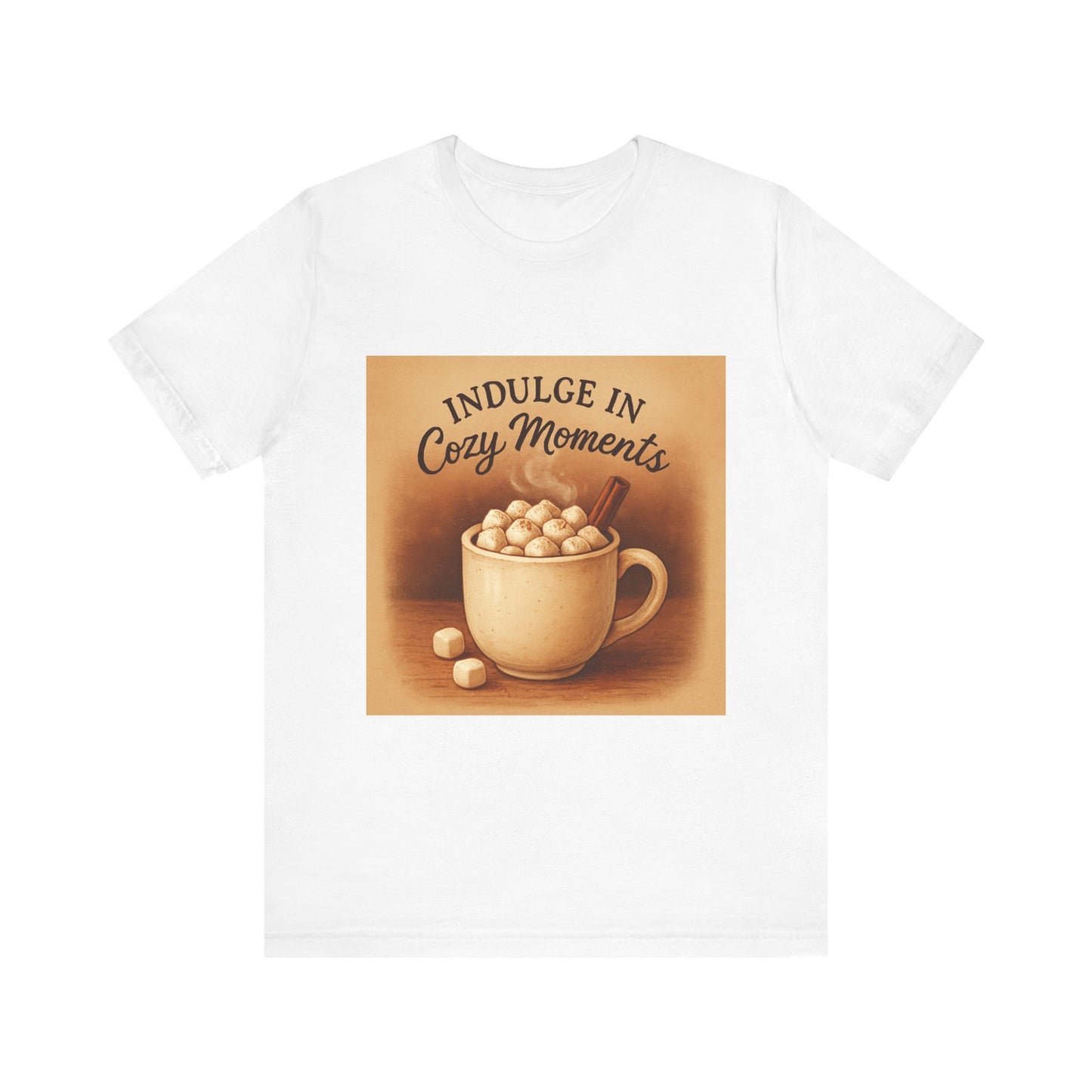 Cozy Moments Hot Cocoa Tee — "Indulge in Cozy Moments"